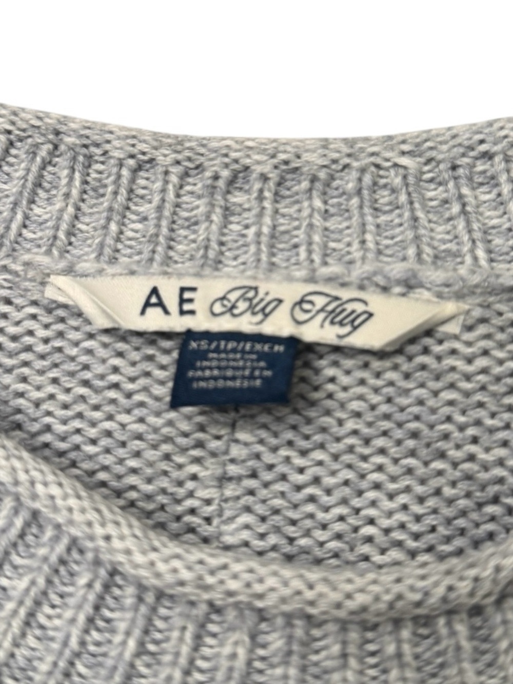 American Eagle Big Hug Oversized Crewneck Sweater with Red Tomato Motif - Picture 5 of 6